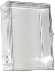 Case of (100) ~ 50ct Count Card Hinged Clear Plastic Boxes Card Holders