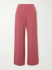 [LESET] LESET - Lauren Stretch-jersey Flared Track Pants - Claret - small small Burgundy