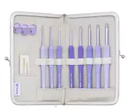 ETIMO Purple Cushion Grip Crochet Hook Set TEM-001 | Tulip Crochet Hook Set Knit
