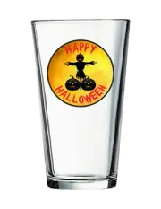 Halloween - Scarecrow - 16 oz Pint BeerGlass Seltzer Cocktail Barware Tea Water