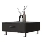 24 Black Coffee Table With Drawer