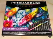 Prismacolor Premier Art Markers Chisel Tip & Fine Tip 12 CT HYPER BRIGHTS New!