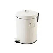 Catzon Vintage Metal Trash Can with Foot Pedal & Lid for Kitchen Living Room
