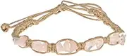 [BlueRica] Gemstone Chips on Hemp Anklet Bracelet