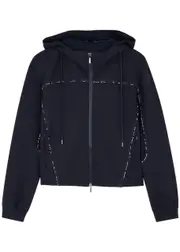 High Alert Hooded Jersey Jacket - Navy - L L