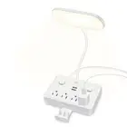 Desk Lamp 2 USB Charging Port 4 AC Power Outlet Table Lamps 3 Lighting Modes Eye