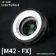 【199超取免運】[享樂攝影] 中一光學Lens Turbo II 2代減焦環 M42-FX 富士Fuji相機 減焦增光環廣角轉接環Zeiss東蔡 XE2 XPRO1 XT1 XE1 XM1【全壘打★APP下單跨店最高20%點數回饋!!】