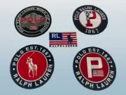 5 PK Polo Ralph Lauren Patch Iron-On/Sew-On Embroidered