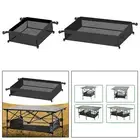 Under Table Storage Bag Mesh Bag Easy to Use Picnic Table Organizer Pouch