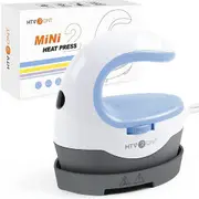 HTVRONT Mini2 Portable Iron Heat Press Machine - for T Shirts, Hats, Blue