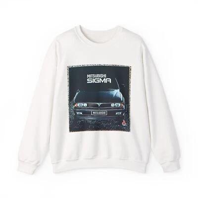 Mitsubishi Sigma Graphic Print Sweatshirt Long Sleeve Crewneck Retro Car Gift