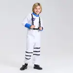 新款COSPLAY萬聖節服裝 兒童太空服 宇航飛行員製服節日派對演出 角色扮演服 兒童COSPLAY服 萬聖節服裝