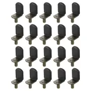 36 Pcs 1/5" L-Shelf Pins Bracket Peg, Metal Shelf Pegs Black Cover, Bronze