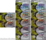 12 Maxell 395 SR927SW Silver Oxide 1.55v 0% MERCURY Batteries Hologram