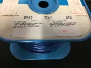 8917-013-500 BELDEN PVC HOOK UP WIRE 16AWG 26X30 .031 PVC 600V BLUE 500FT