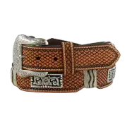 Ariat Mens Tooled Rawhide Concho Western Belt A1040508