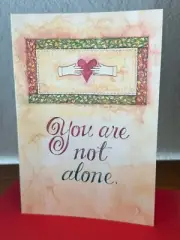 Vintage Renaissance "You Are Not Alone" Sympathy/Encouragement Greeting Card