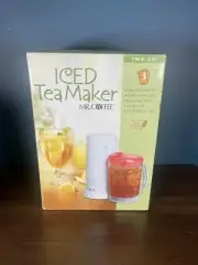 Mr Coffee TM3-2W Iced Tea Maker Pot Red Vintage RARE (NEW-Open Box Condition)