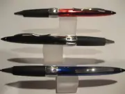 SET OF 3 TERZETTI POINTER METAL BALLPOINT PENS- USE CROSS REFILL+RUBBERIZED GRIP