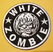 Embroidered White Zombie Heavy Metal Band Rock Patch approx. 3.5" iron or sew