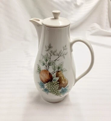 Vtg Syracuse Carefree Wayside Coffee Pot w/ LID NEVER USED 6 cup 9.5" DW Safe