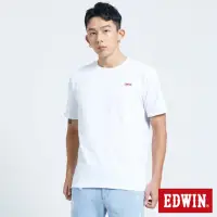 在飛比找momo購物網優惠-【EDWIN】男裝 第八代LOGO短袖T恤(白色)