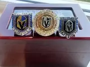 Las Vegas Golden Knights Stanley Cup Fans edition 3x Championship Ring Set W/box