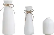 Ceramic Vase Set,Modern Flower Vase Boho Aesthetic Home Decor Farmhouse & Table & Shelf & Bedroom Kitchen Centerpieces Ceramic Bud Vase