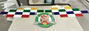 Chuck E Cheese Sign Set: 16" Round Metal Chuck & 12x36 Left & Right Checkers