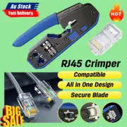 RJ45 EZ Crimper Cat5e 6 7 HD Network Connector Crimping LAN Tool DY