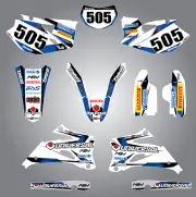 Full Custom Graphic Kit - STORM - Yamaha WRF 450 - 2007 - 2011 decals