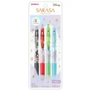 ZEBRA Gel Ballpoint Pen Sarasa Clip Disney Fantasy 0.5mm 4color Set A JJ29-DSF-4