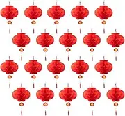 20 Pcs 12 Inch Red Chinese Paper Lanterns Festival Decorations for New Year, Chinese New Year, Spring Festival, Wedding, Birthday Party