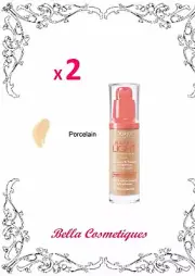 BULK 2 X BOURJOIS PARIS HAPPY LIGHT FOUNDATION 50 PORCELAIN