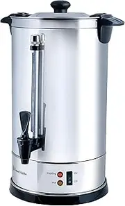 Russell Hobbs RHWU88 Water Urn 8.8L, Hot Water Dispenser, Non-Drip Tap, Boil Dry Safety Protection, Silver
