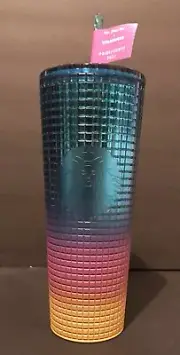 Starbucks Pride Tumbler 2023-Venti- Tim Singleton Design- Grid Rainbow