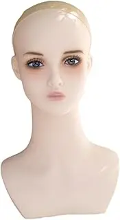 koolsoo Female Mannequin Head Multipurpose Professional Wig Stand Manikin Head for Home Beginner Stylist Personal Use Shopping Mall