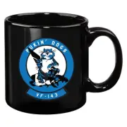 VF-143 Pukin' Dogs Tomcat UVDTF Large 20 oz Black Mug