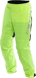 Dainese - Ultralight Rain Trousers, Waterproof and Windproof Rain Trousers, Ultralight, Packable, Rain Trousers for Motorcycle, Unisex, Neon Yellow, XXL