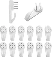 Traceless Nail Plastic Wall Hook for Picture Photo Frame Clock Hangers 12PC