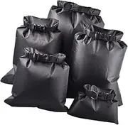 [BESPORTBLE] 5PCS Storage Bag for Outdoor Activities Durable Bags for Camping Boating Kayaking Rafting Black