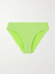 [GOOD AMERICAN] GOOD AMERICAN - Sparkle Metallic Neon Bikini Briefs - Green - 2 2 Green