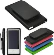 For Apple Ipod Nano 7 Case, Belt Clip TPU Rubber Gel Soft Skin Case Cover for Ap
