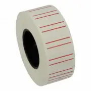 10,000 CT1 White Peelable Price Gun Labels with Red Border (22mm x 12mm)