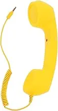 CAXUSD Vintage Handset Retro Microphone 3.5mm Earphone Jack Compatible Many Phone Handsets