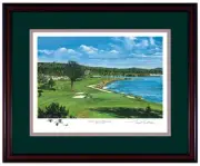 Pebble Beach # 18 Signed & Number Limited Edition Litho