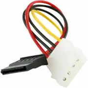 12Pcs IDE/Molex 4-Pin Male To Serial ATA SATA 15-Pin Female Power Adapter Cable
