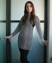 Chainmail Shirt Female Chain Mail Armor Haubergeon-Medieval Armour