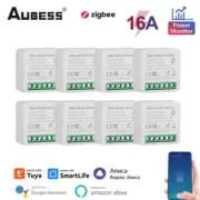 Tuya ZigBee Smart Switch Power Monitor 16A Smart Life WiFi DIY Module Timer Rela