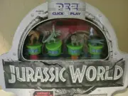 JURASSIC WORLD (PEZ) CLICK & PLAY W GAMEBOARD & SOUR BLUE RASPBERRY CANDY (NEW)